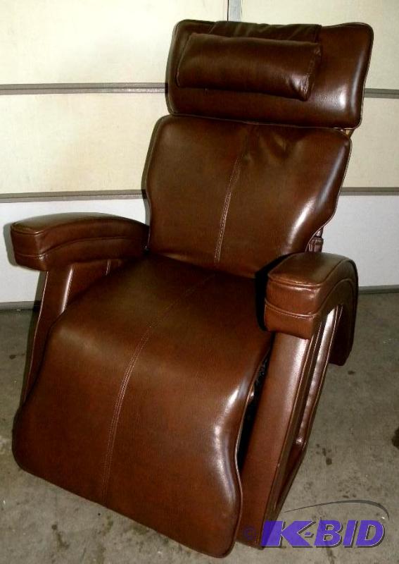 lot 41 image: Power Reclining Massage Chair, metal frame co...