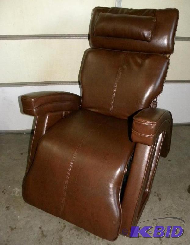 lot 43 image: Power Reclining Massage Chair, metal frame co...