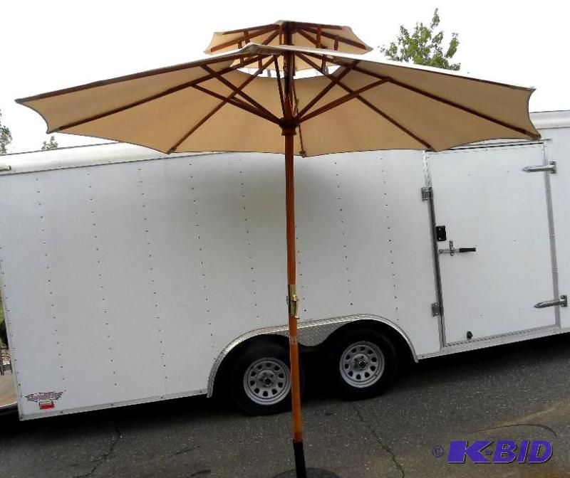 lot 51 image: 10-ft Market Umbrella, khaki, 1 78" dia...