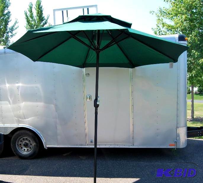 lot 60 image: 9 Foot Double Layer Deluxe Umbrella, , 8 stee...