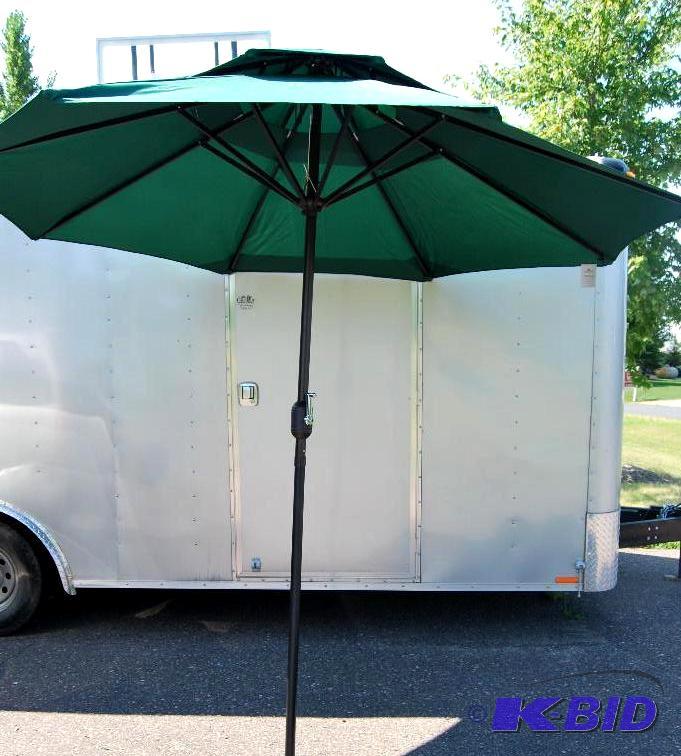 lot 61 image: 9 Foot Double Layer Deluxe Umbrella, , 8 stee...