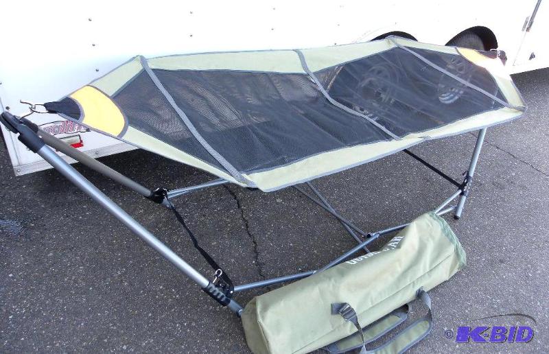 lot 77 image: Portable Folding Hammock, foldable, steel fra...