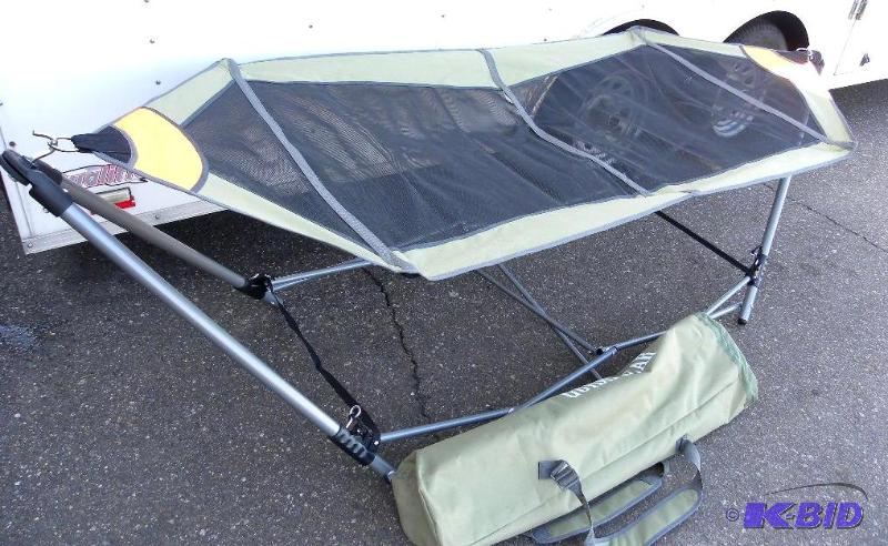lot 78 image: Portable Folding Hammock, foldable, steel fra...