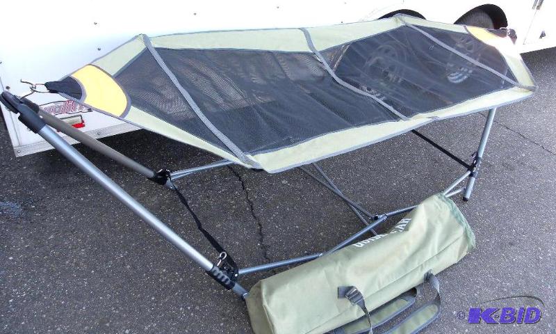 lot 79 image: Portable Folding Hammock, foldable, steel fra...