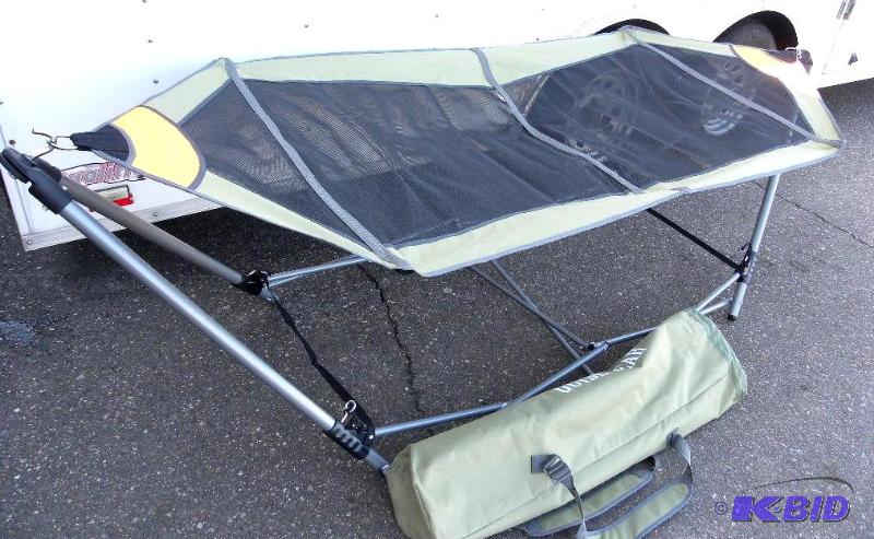 lot 80 image: Portable Folding Hammock, foldable, steel fra...