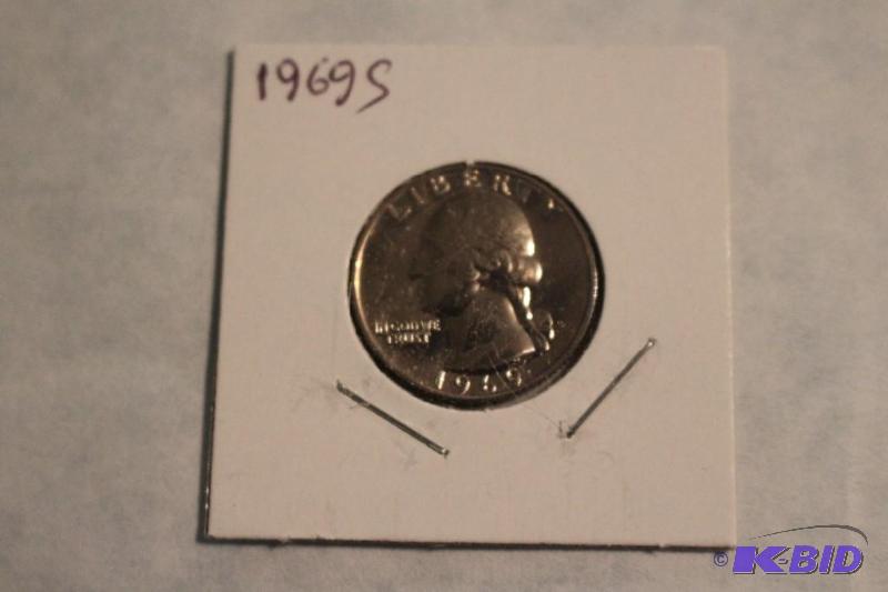 1969 S Washington Quarter...