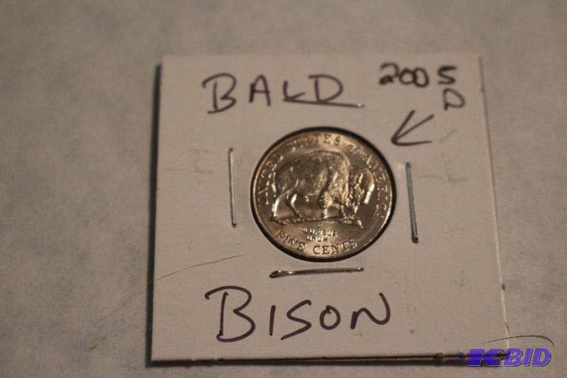 2005 D Westward Journey Bison Nickel Bald Bis...