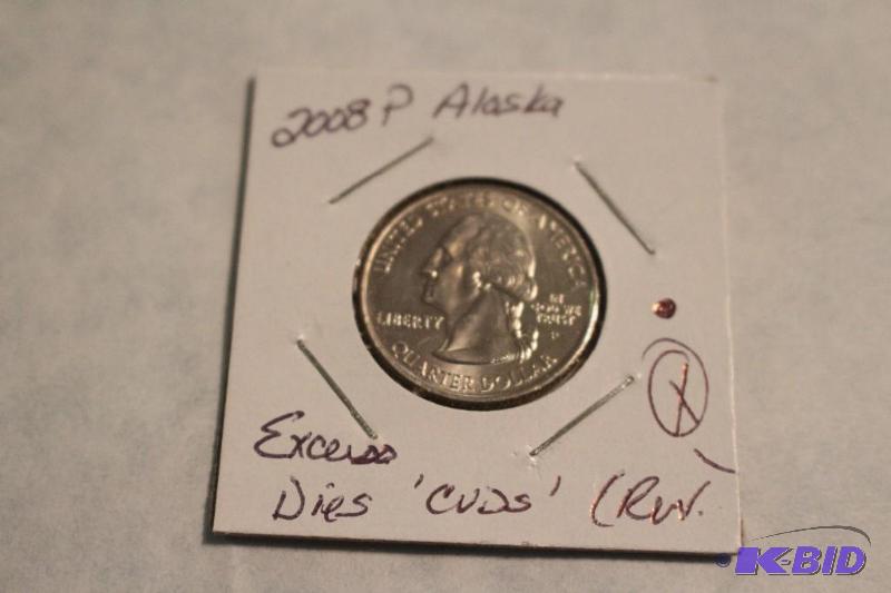 2008 P State Quarters Alaska Quarter Excess D...