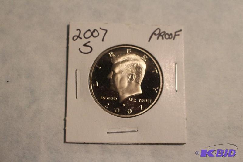 2007 S Kennedy Half Dollar Proof...