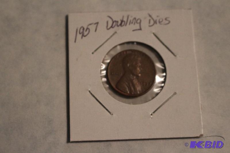 1957 P Lincoln Wheat Ears Variety 1 Doubling ...