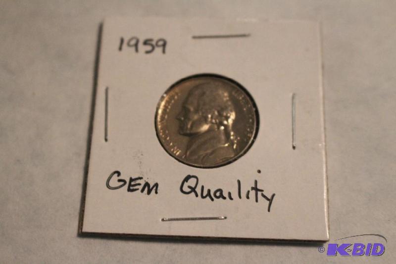 1959 P Jefferson Nickel Gem Quality&nbsp...