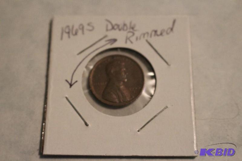 1969 S Lincoln Cent Double Rimmed&nbsp...