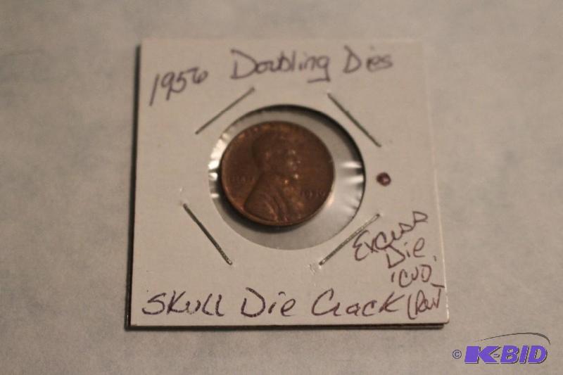 1956 P Lincoln Wheat Ears Variety 1 Doubling ...