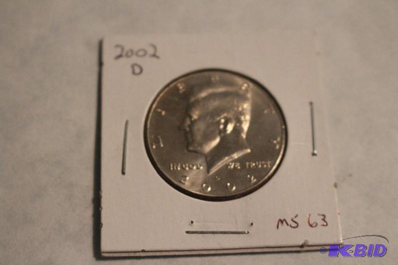 2002 D Kennedy Half Dollar...