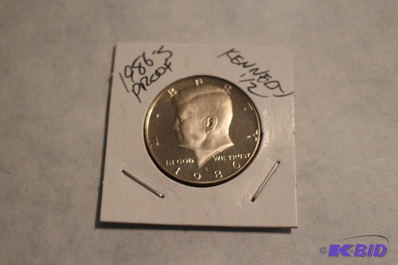 1986 S Kennedy Half Dollar Proof...