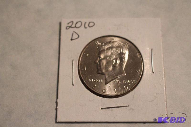 2010 D Kennedy Half Dollar...