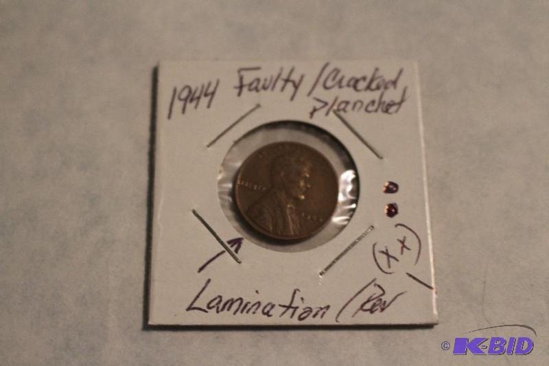 1944 P Lincoln Wheat Ears Variety 1 FaultyCr...