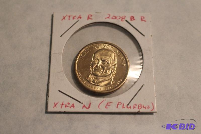 2008 P John Quincy Adams Dollar Extra R Extra...