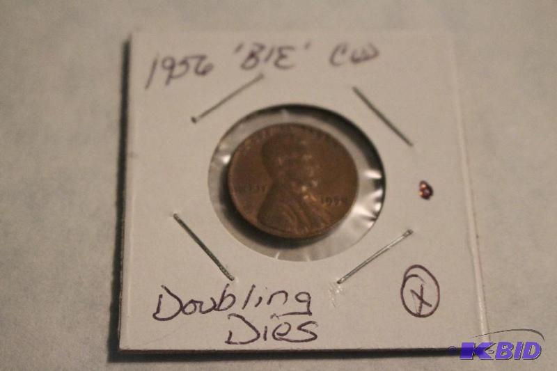 1956 Lincoln Wheat Ears Variety 1 Doubling Di...
