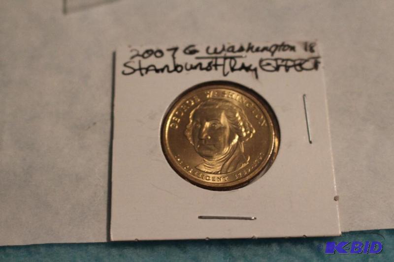 2007 P George Washington Dollar Starburst Ray...