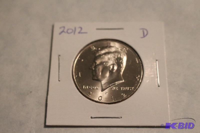 2012 D Kennedy Half Dollar...
