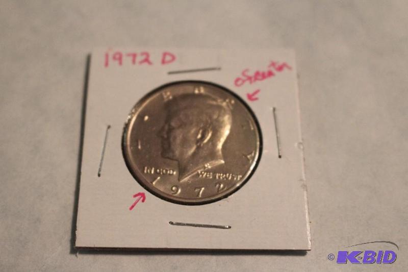 1972 D Kennedy Half Dollar Doubling of States...