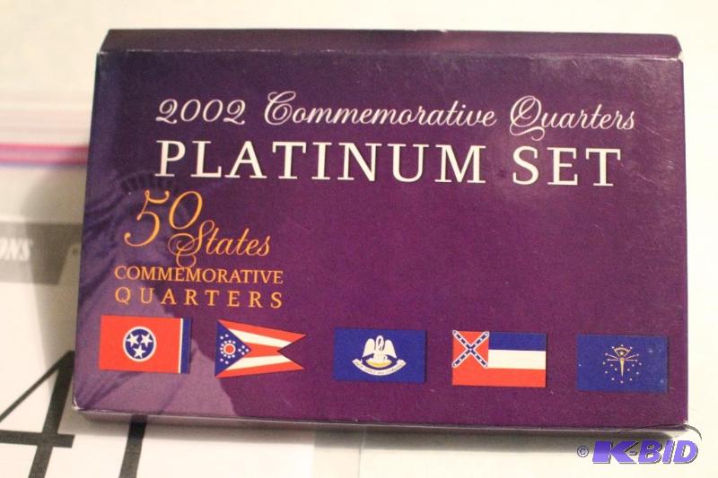 2002 Commemorative State Quarters Platinum Se...