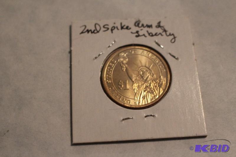 2007 P Thomas Jefferson Dollar Second Spike A...