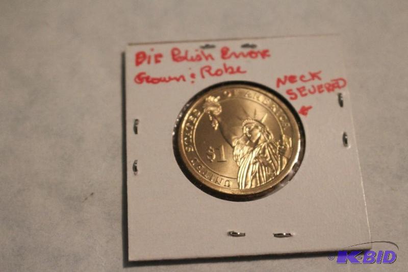 2008 P Andrew Jackson Dollar Die Polish Error...