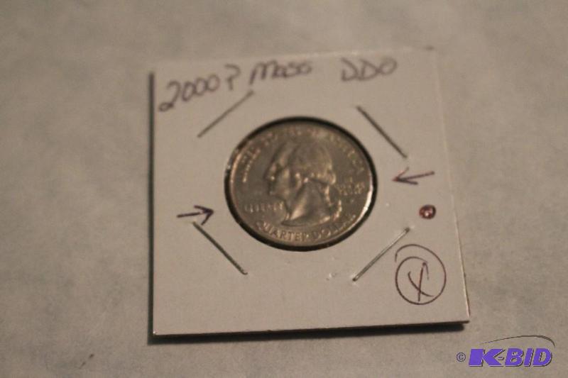 2000 P State Quarters Massachusetts Quarter D...