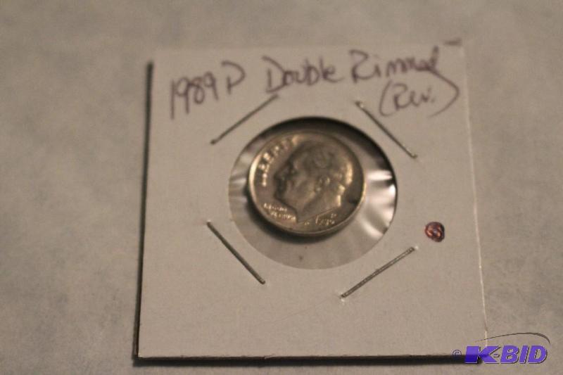 1984 P Roosevelt Dime Double Rimmed Rev...