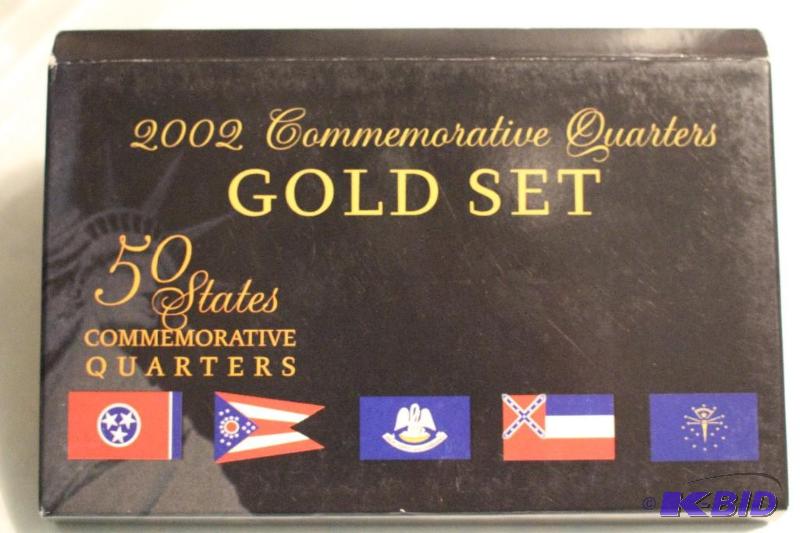 2002 P Commemorative State Quarters Gold Set ...