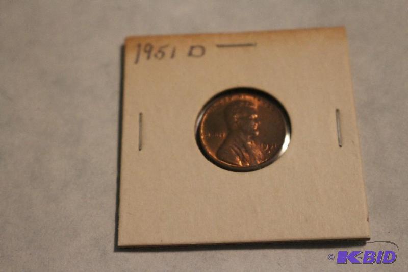 1951 D Lincoln Wheat Ears Variety 1...