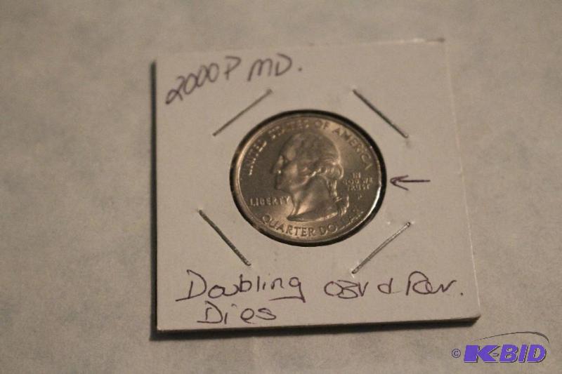 2000 P State Quarters Maryland Quarter Doubli...