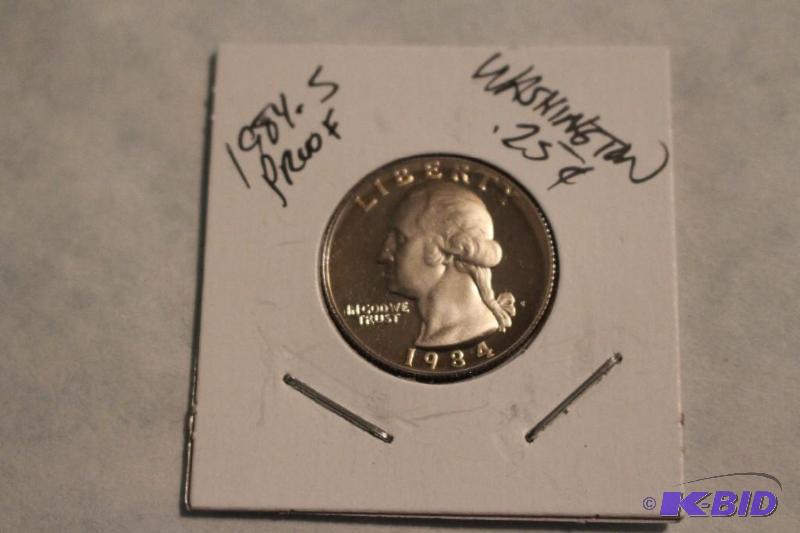 1984 S Washington Quarter Proof...