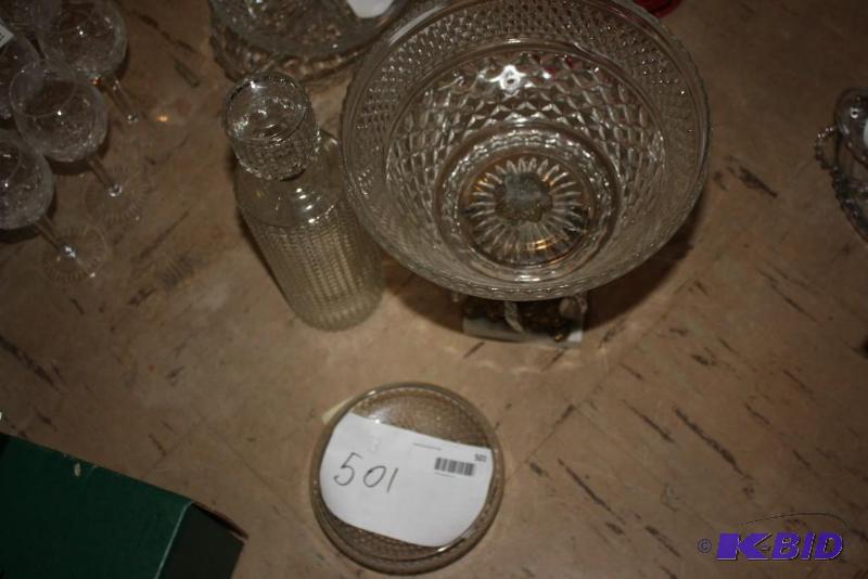 Lot of (3) Including Vintage Cut Glass Decan...