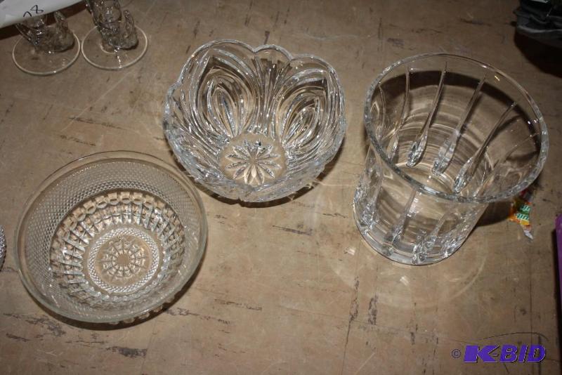 Lot of (3) Including Vintage Glass Bowl, Vin...