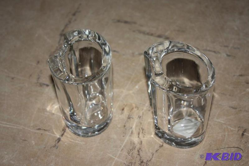 Lot of (2) Vintage Crystal Candlestick Holder...