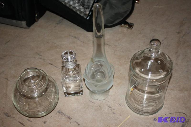 Lot of (4) Including Vintage Large Clear Gla...