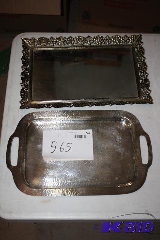 Lot of (2) Including Vintage Hammered Silver...