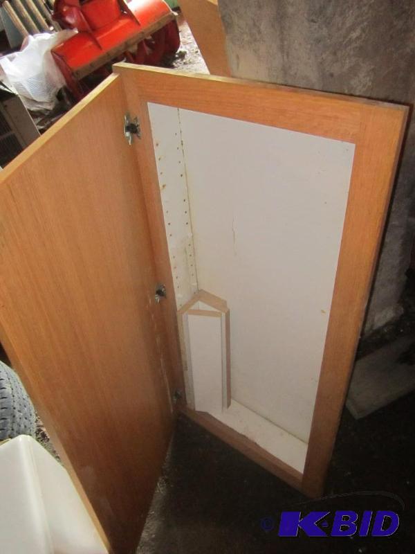 lot 24 image: Wood Medicine Cabinet