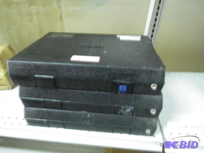 3 plastic cases for transporting static proof...