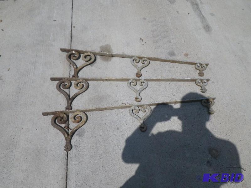 metal bracket hangers...