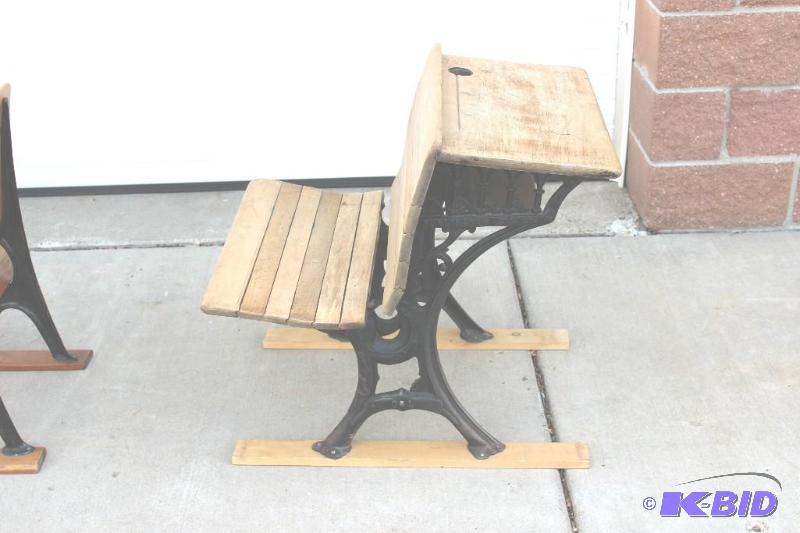 1930 th Or 1940 th School Desk Vintage To Ant...