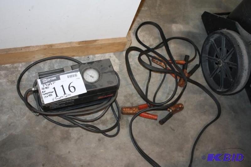 lot 116 image: Lot of (2) Items - (1) 8 Battery Jumper Cabl...