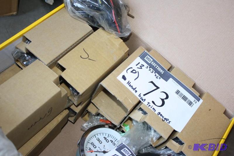 lot 73 image: Lot of (13) Honda brand Boat Trim Gauges...