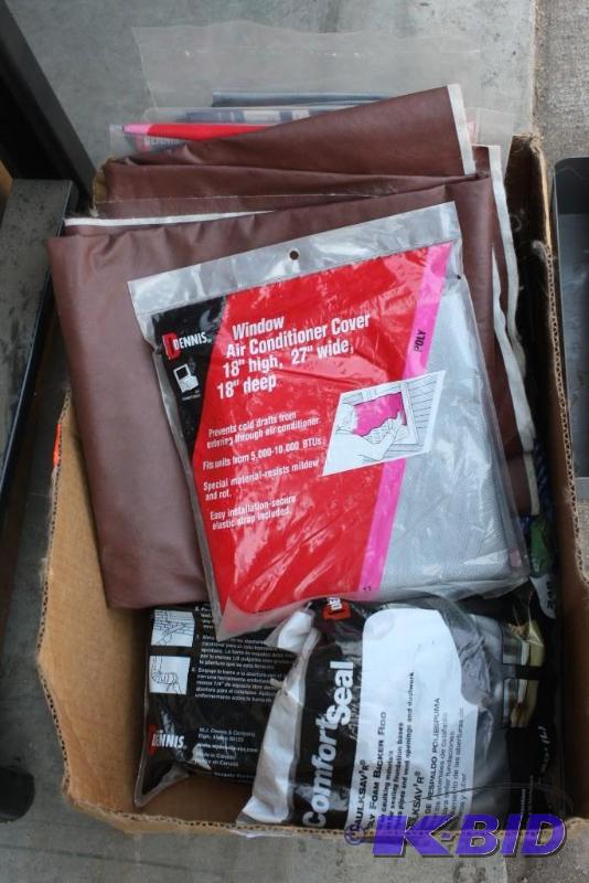 lot 83 image: Box lot including (5) Air Conditioner Covers ...