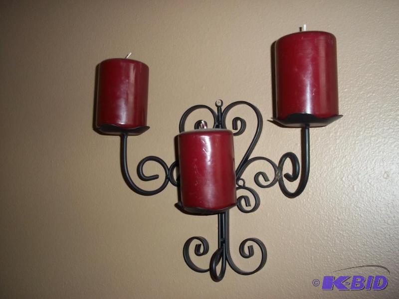Wrought iron candle holder...