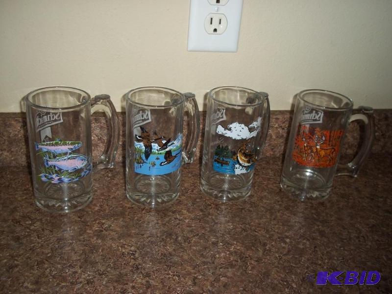 Schmidts Beer set of 4 Collectors Series 3 m...