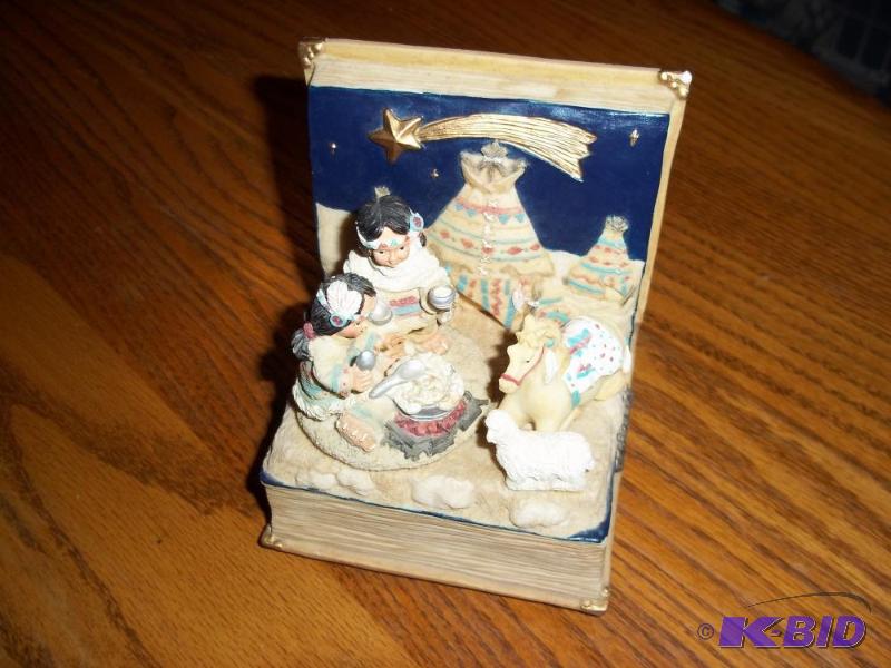 Music Box Indian, teepee, horse...